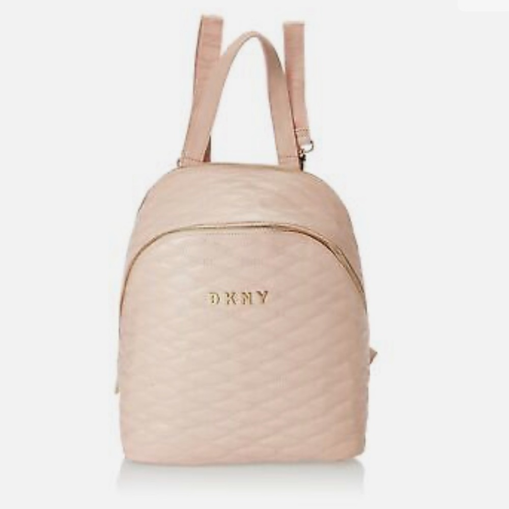DKNY ROSE PINK Allure Quilted Backpack 14" BRAND NEW!
